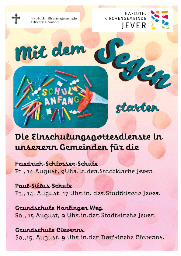 Einschulung 2026