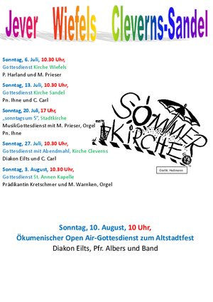 Gottesdienste Juli 2025