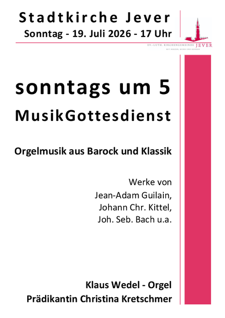 sonntags um 5, 19.7.2026
