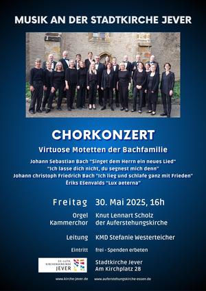 Freitag, 30. Mai 2025, 16 Uhr, Chorkonzert, Virtuose Motetten der Bach-Familie
