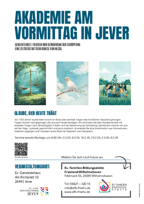 Akademie am Vormittag in Jever ab 2. Februar 2026