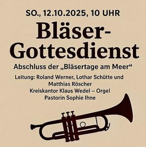 12.10. Bläsergottesdienst 10 Uhr Stadtkirche