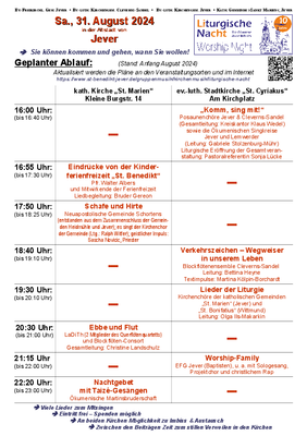 Liturgische Nacht 31.8.2024